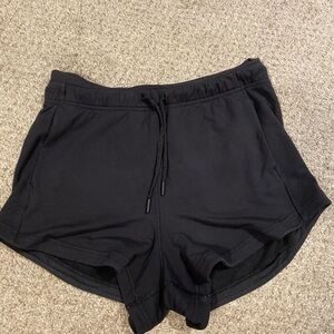 Lululemon Athletica Black Athletic Shorts with Drawstring Waistband